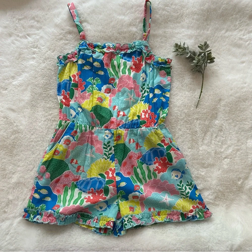 Mini Boden | NWOT - Sea Life Romper - Size 8/9 - 100% Cotton